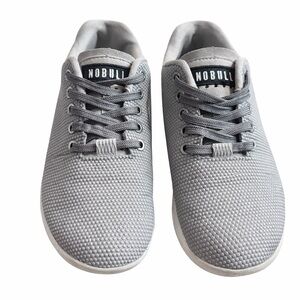 NOBULL Trainers Gray Knit Cross Training Shoes Women’s Size 7 Gym Workout Shoes